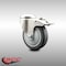 Service Caster 4 Inch 316SS Thermoplastic Rubber Swivel Bolt Hole Caster with Total Lock Brake SCC-SS316BHTTL20S414-TPRB - alternate 5